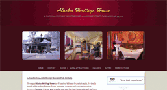 Desktop Screenshot of alaskaheritagehouse.com