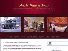 Tablet Screenshot of alaskaheritagehouse.com